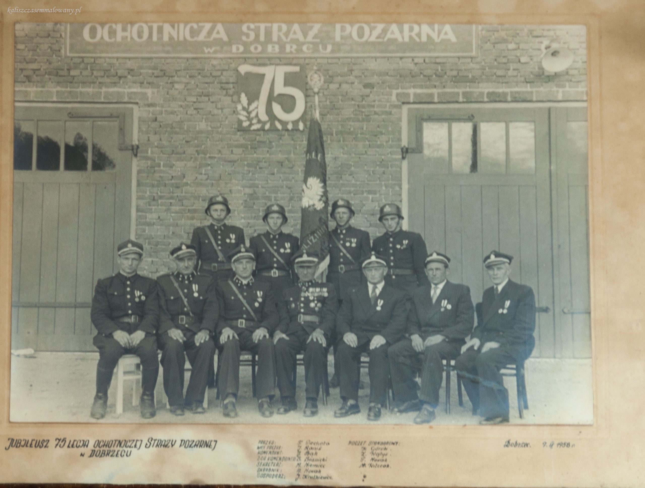11-75 lat OSP w Dobrzecu 1958